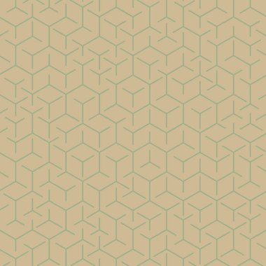  Altıgen Labirent deseni soyut illüstrasyon