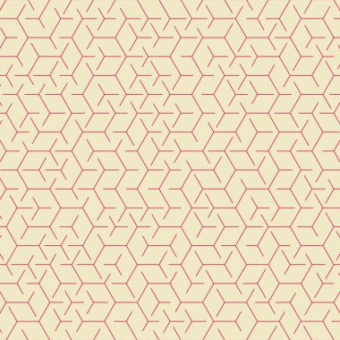  Altıgen Labirent deseni soyut illüstrasyon