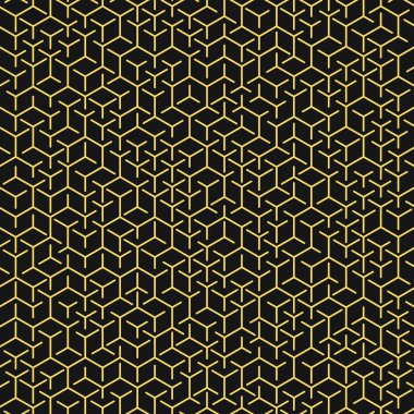  Altıgen Labirent deseni soyut illüstrasyon