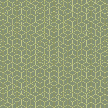  Altıgen Labirent deseni soyut illüstrasyon