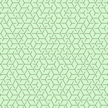  Altıgen Labirent deseni soyut illüstrasyon