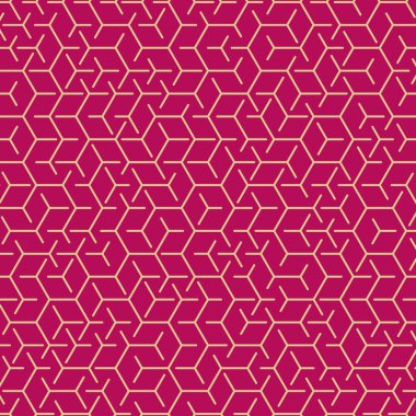  Altıgen Labirent deseni soyut illüstrasyon