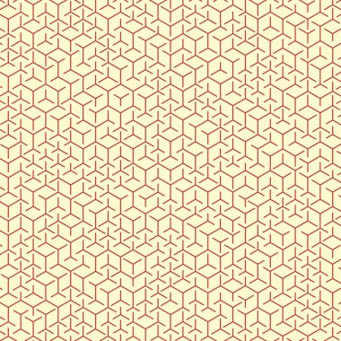  Altıgen Labirent deseni soyut illüstrasyon