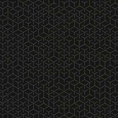  Altıgen Labirent deseni soyut illüstrasyon