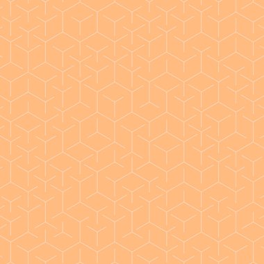  Altıgen Labirent deseni soyut illüstrasyon