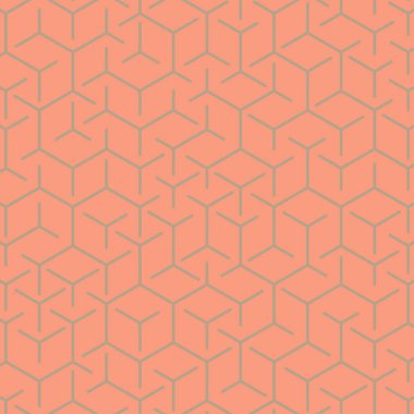  Altıgen Labirent deseni soyut illüstrasyon