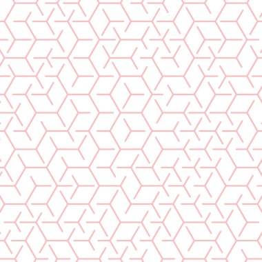  Altıgen Labirent deseni soyut illüstrasyon