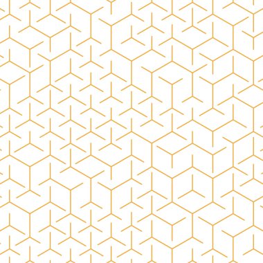  Altıgen Labirent deseni soyut illüstrasyon