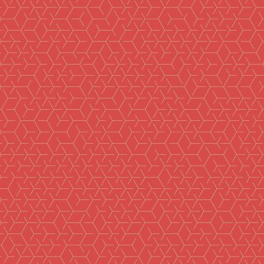  Altıgen Labirent deseni soyut illüstrasyon