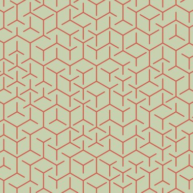  Altıgen Labirent deseni soyut illüstrasyon