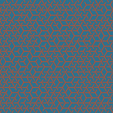  Altıgen Labirent deseni soyut illüstrasyon