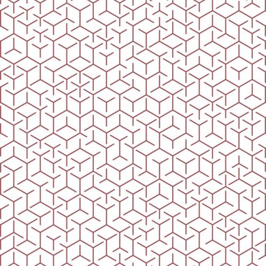  Altıgen Labirent deseni soyut illüstrasyon