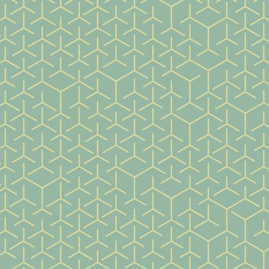  Altıgen Labirent deseni soyut illüstrasyon