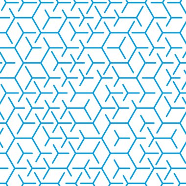  Altıgen Labirent deseni soyut illüstrasyon