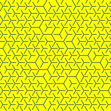  Altıgen Labirent deseni soyut illüstrasyon