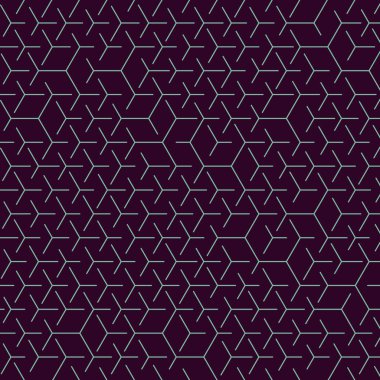  Altıgen Labirent deseni soyut illüstrasyon