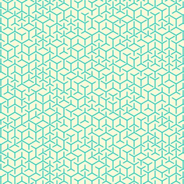  Altıgen Labirent deseni soyut illüstrasyon