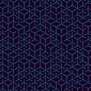  Altıgen Labirent deseni soyut illüstrasyon