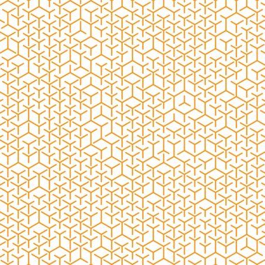  Altıgen Labirent deseni soyut illüstrasyon