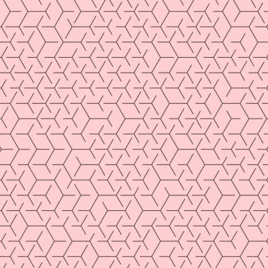  Altıgen Labirent deseni soyut illüstrasyon