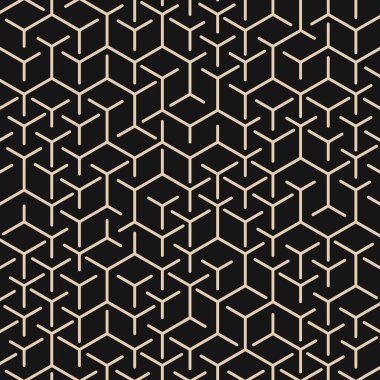  Altıgen Labirent deseni soyut illüstrasyon