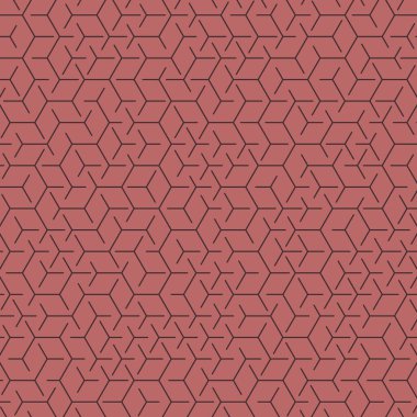  Altıgen Labirent deseni soyut illüstrasyon