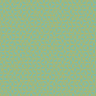  Altıgen Labirent deseni soyut illüstrasyon