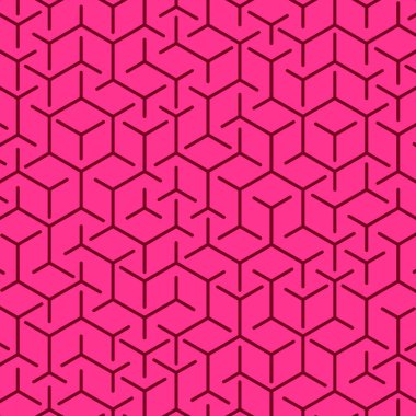  Altıgen Labirent deseni soyut illüstrasyon