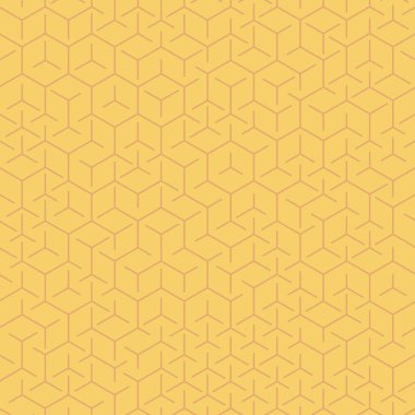  Altıgen Labirent deseni soyut illüstrasyon