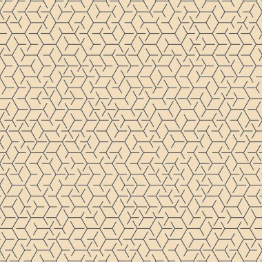  Altıgen Labirent deseni soyut illüstrasyon