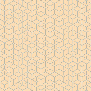  Altıgen Labirent deseni soyut illüstrasyon