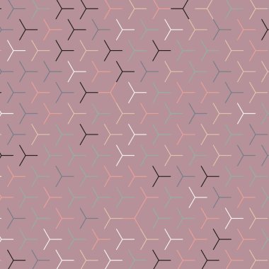  Altıgen Labirent deseni soyut illüstrasyon