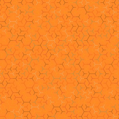  Altıgen Labirent deseni soyut illüstrasyon