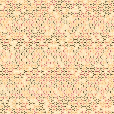  Altıgen Labirent deseni soyut illüstrasyon