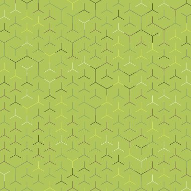  Altıgen Labirent deseni soyut illüstrasyon