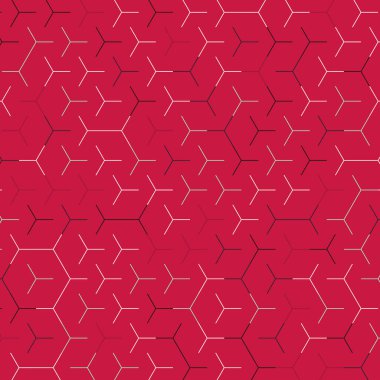  Altıgen Labirent deseni soyut illüstrasyon