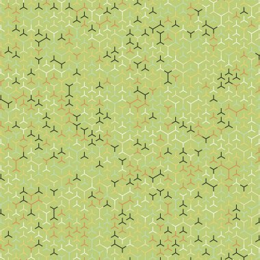  Altıgen Labirent deseni soyut illüstrasyon