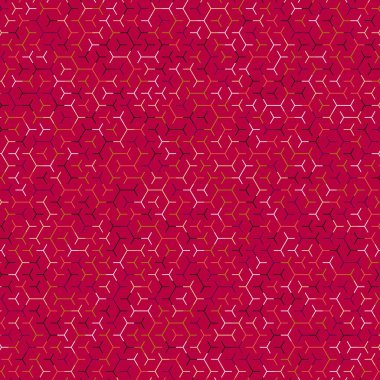  Altıgen Labirent deseni soyut illüstrasyon