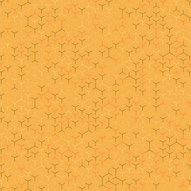  Altıgen Labirent deseni soyut illüstrasyon