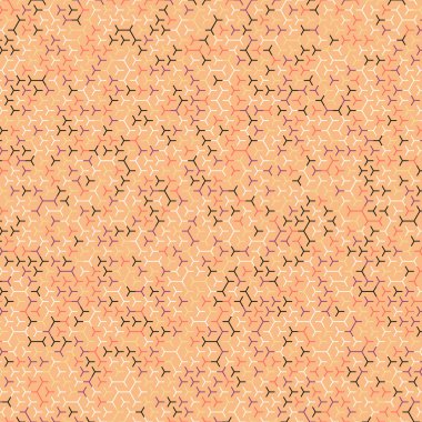  Altıgen Labirent deseni soyut illüstrasyon