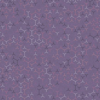  Altıgen Labirent deseni soyut illüstrasyon