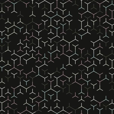  Altıgen Labirent deseni soyut illüstrasyon