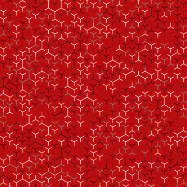  Altıgen Labirent deseni soyut illüstrasyon