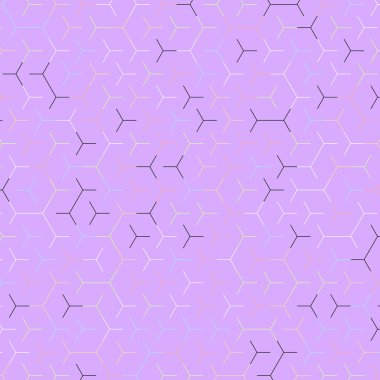  Altıgen Labirent deseni soyut illüstrasyon