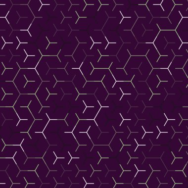  Altıgen Labirent deseni soyut illüstrasyon