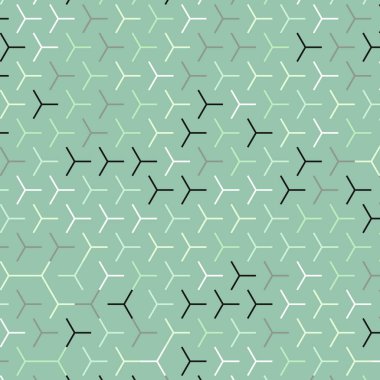  Altıgen Labirent deseni soyut illüstrasyon