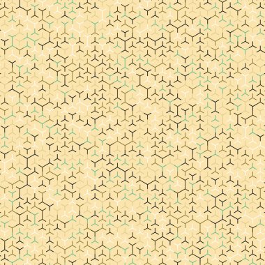  Altıgen Labirent deseni soyut illüstrasyon