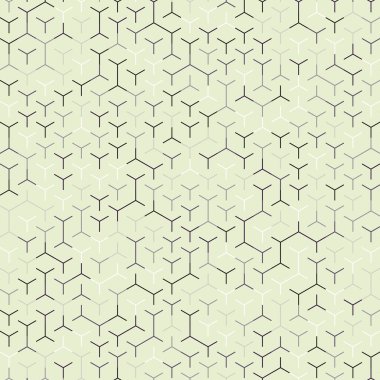  Altıgen Labirent deseni soyut illüstrasyon