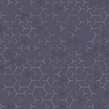  Altıgen Labirent deseni soyut illüstrasyon