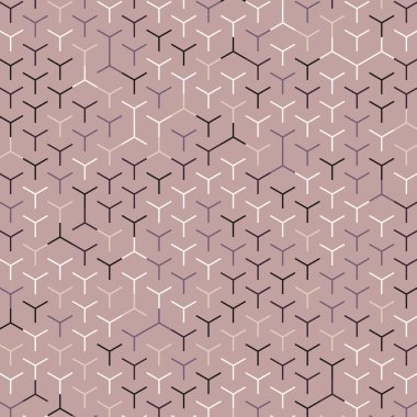  Altıgen Labirent deseni soyut illüstrasyon